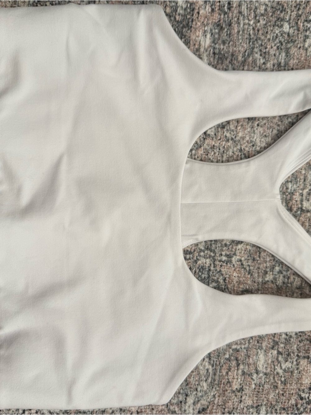 Beyond Yoga White Racerback Performance Tank